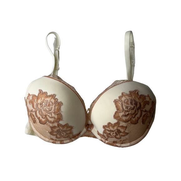 1-50 LA PERLA NWT Women's Bra Push Up Lace Beige Tan Size 38B $225